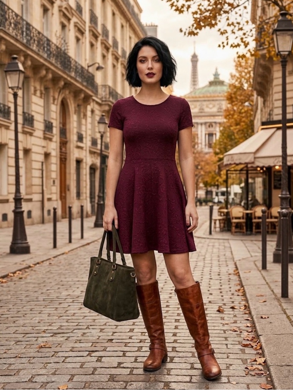 Forever 21 Burgundy Dress